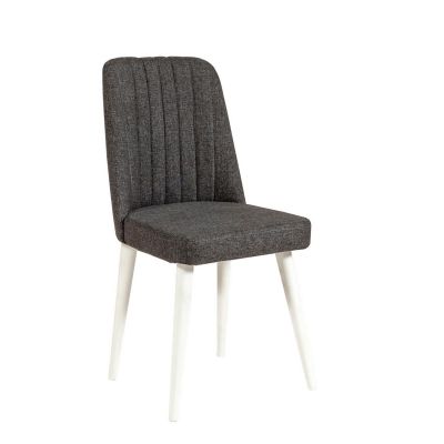 Scaun Stormi Sandalye Wht-Ant., Alb - Antracit, 47x46x89 cm - Alb - Antracit