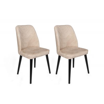 Set scaune (2 bucăți) Dallas Chair Set (2 Pieces), Bej, 50x90x49 cm - arsiv2