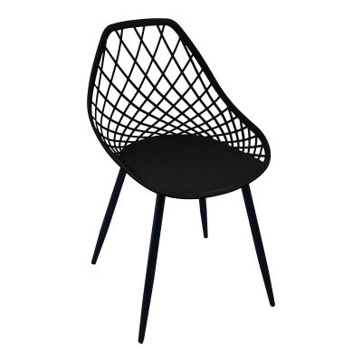 Set scaune, 4 buc, Suan, Pako, Negru 49x51x86 cm