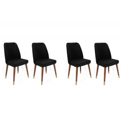 Set scaune (4 bucăți) Hugo V4 Chair Set (4 Pieces), Gri, 50x90x49 cm - arsiv