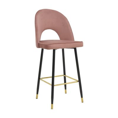 Set scaune de bar, 2 buc, Casenio, Pako, Kaki inchis 48x50x107 cm