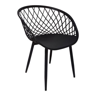 Set scaune V1, 4 buc, Ezra, Pako, Negru 62.5x56x82 cm