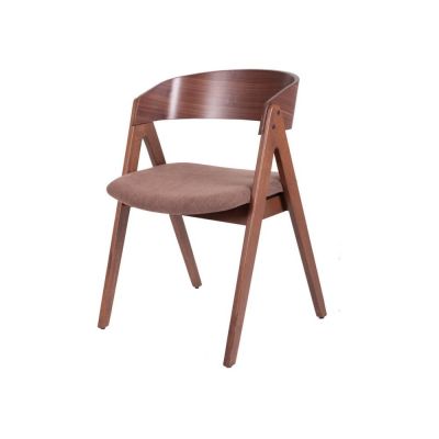 Set 2 scaune cu tapițerie maro sømcasa Rina