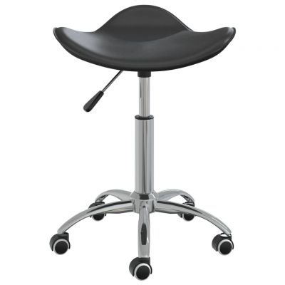 vidaXL Scaun de salon spa, negru, piele ecologică