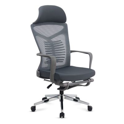 Scaun ergonomic din mesh cu suport lombar SYYT 9502 gri