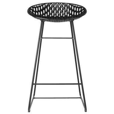 Scaun inalt Kartell Smatrik design Tokujin Yoshioka negru mat