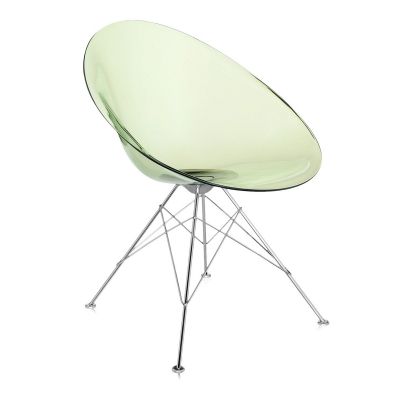 Scaun Kartell Ero/S/ design Philippe Stark verde transparent