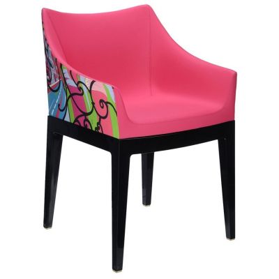 Scaun Kartell Madame design Philippe Starck Paris roz-negru