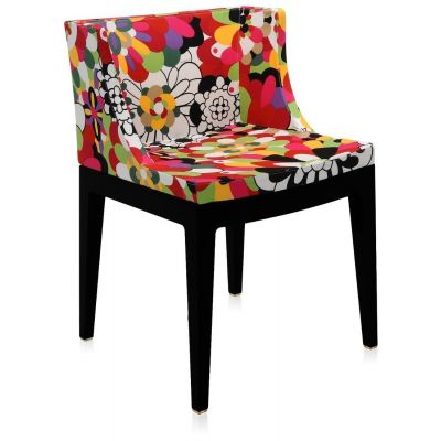 Scaun Kartell Mademoiselle design Philippe Starck tapiterie Missoni Vevey rosu