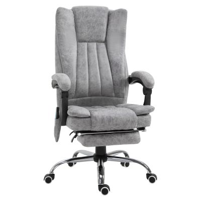Scaun birou masaj si incalzire, pivotant 360°,62x67x113-120 cm,120 kg,Vinsetto | Aosom Romania