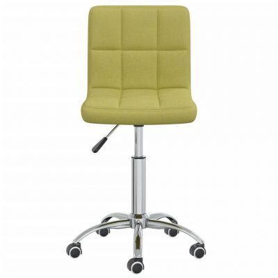 vidaXL Scaun de bucătărie pivotant, verde, material textil