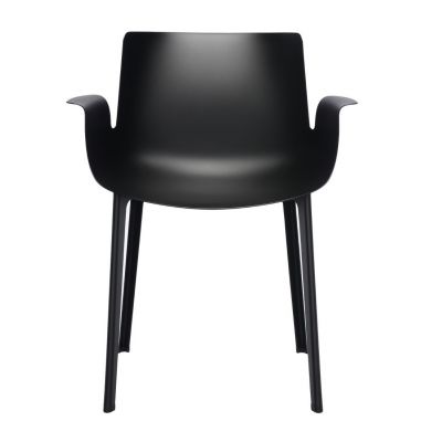 Scaun Kartell Piuma design Piero Lissoni negru