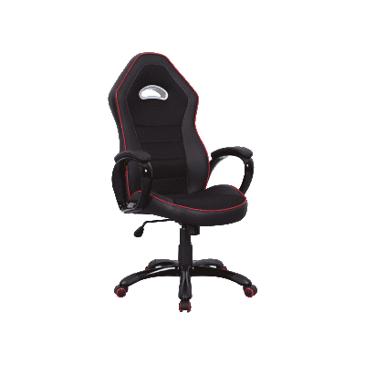 Scaun gaming tapitat cu piele ecologica si stofa Qwin-032 Negru, l65xA52xH122-132 cm