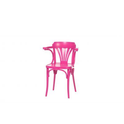 Scaun din lemn de fag 24 Pink, l54xA48xH77 cm