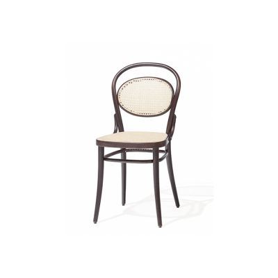 Scaun din lemn de fag, tapitat cu piele ecologica 20 Dark Brown, l41xA54xH84 cm