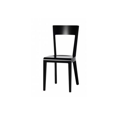 Scaun din lemn de stejar Era Black, l43xA50xH88 cm