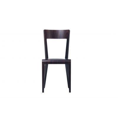 Scaun din lemn de stejar Era Wenge, l43xA50xH88 cm