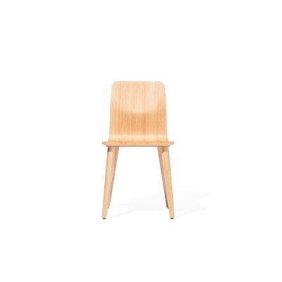 Scaun din lemn de stejar Malmo Natural, l43xA39xH82 cm