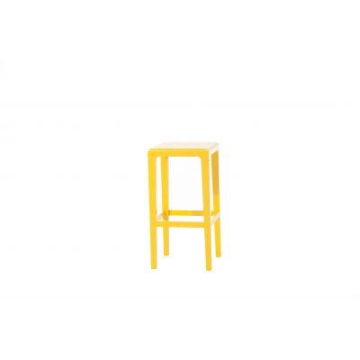 Scaun din lemn de stejar Rioja Yellow Small, l32xA32xH64 cm