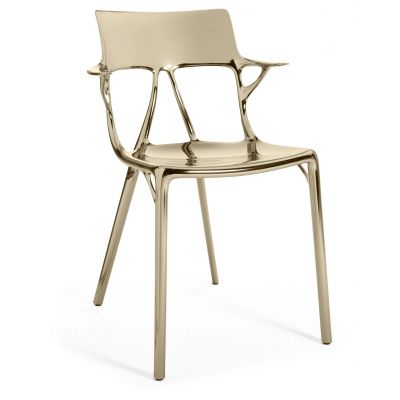 Set 2 scaune Kartell A.I. design Philippe Starck bronz