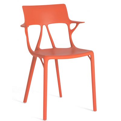 Set 2 scaune Kartell A.I. design Philippe Starck portocaliu