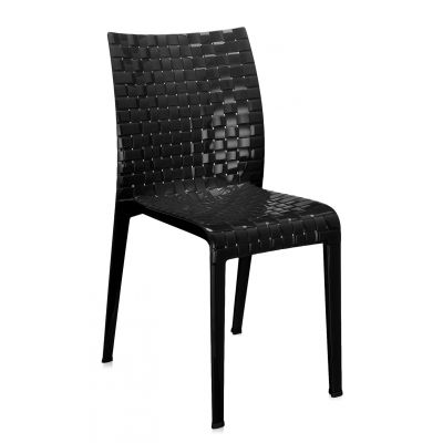 Set 2 scaune Kartell Ami Ami design Tokujin Yoshioka negru lucios