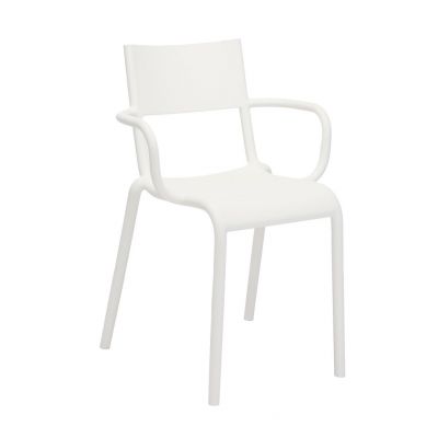 Set 2 scaune Kartell Generic A design Philippe Starck alb