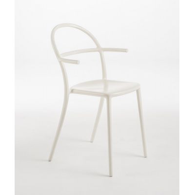 Set 2 scaune Kartell Generic C design Philippe Stark alb mat