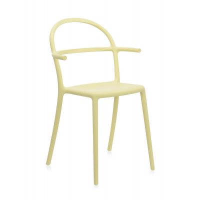 Set 2 scaune Kartell Generic C design Philippe Stark galben mat