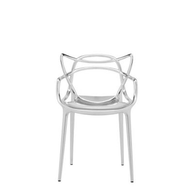 Set 2 scaune Kartell Masters design Philippe Starck & Eugeni Quitllet crom metalizat