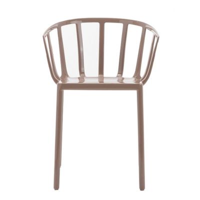 Set 2 scaune Kartell Venice design Philippe Starck gri-maro