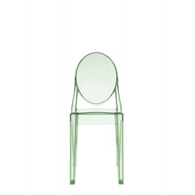Set 2 scaune Kartell Victoria Ghost design Philippe Starck verde transparent