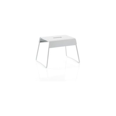 Scăunel din inox Zone A-Stool, gri deschis