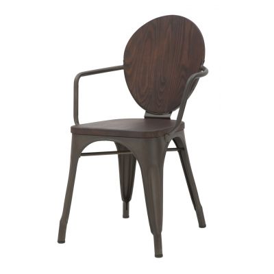 Set 2 scaune Harlem, Mauro Ferretti, fier/lemn