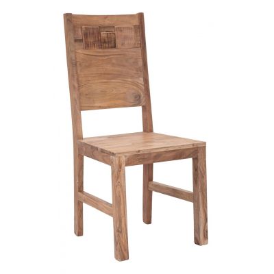 Set 2 scaune Mumbai, Mauro Ferretti, 45x45x100 cm, lemn de salcam, maro