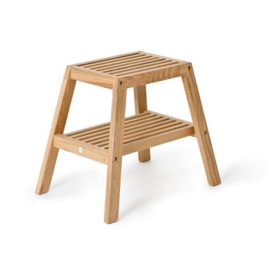 Scaun din lemn de stejar Wireworks Slatted Stool