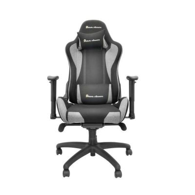 Scaun gaming Dakota egamers Base, suport lombar si tetiera, cotiere reglabile 3D, Negru / Gri ieftin