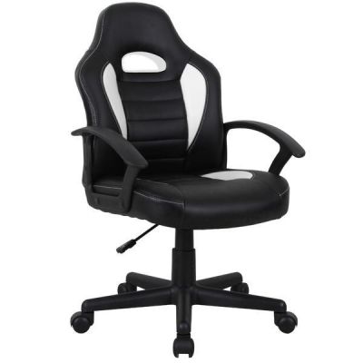 Scaun gaming US92 Euro negru-alb - Unic Spot Ro