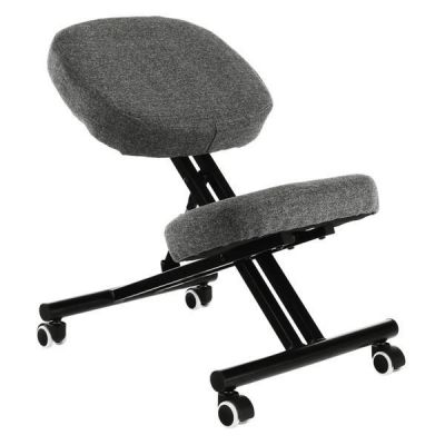Scaun birou, ergonomic bej negru, Kilian, 45x62x52-62 cm