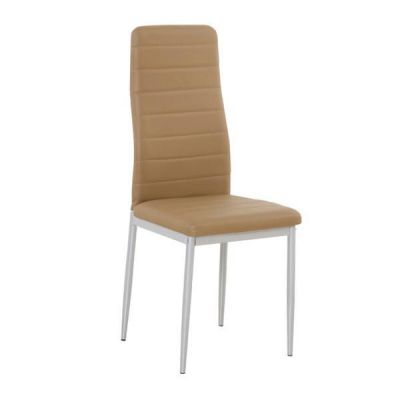 Scaun piele ecologica caramel metal gri Coleta Scaun piele ecologica caramel metal gri Coleta