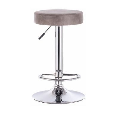 Scaun tapiterie efect de piele intoarsa gri maroniu Galvin