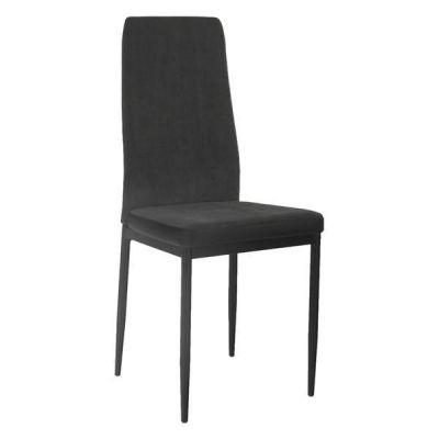 Scaun tapiterie textil gri negru Enra