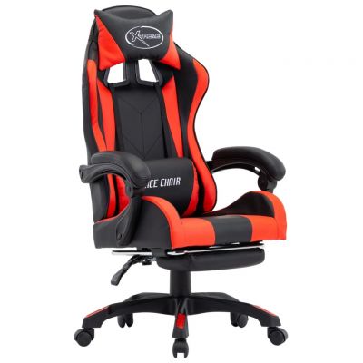 Scaun gaming tapitat cu piele ecologica, Harold Negru, l64xA65xH111,5-119 cm