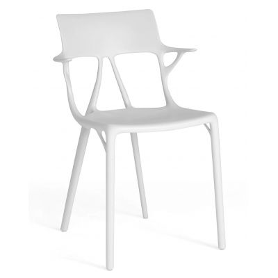 Set 2 scaune Kartell A.I. design Philippe Starck alb la reducere