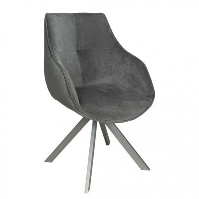 Scaun Vegas Rotativ Gina Charcoal la reducere