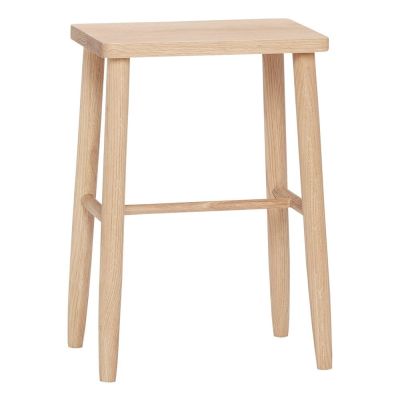 Scaun de bar în culoare naturală din lemn de stejar (înălțime șezut 52 cm) Folk – Hübsch