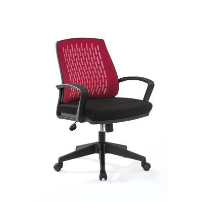 Scaun de birou pentru copii, tapitat cu stofa Comfort Red / Black, l63xA63xH85-95 cm