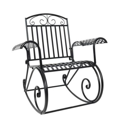 Balansoar de gradina metal negru Saidi