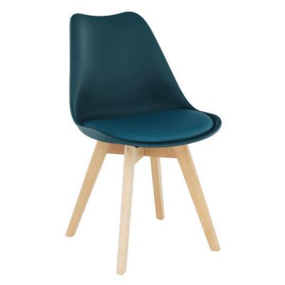 Scaun piele ecologica si fag Bali 48x56x81 cm
