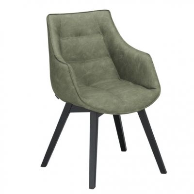 Scaun Reno Cu Brat Vintage Olive, 62 Cm